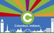 Flagge Columbus City ( Indiana ) 