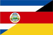 Flagge Costa Rica - Deutschland 