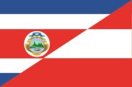 Flagge Costa Rica-Österreich 