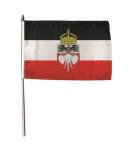 Stockflagge Deutsch Kamerun mit Krone 30 x 45 cm 