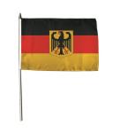 Stockflagge Deutschland mit Adler 30 x 45 cm 