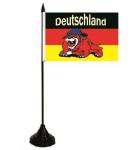 Tischflagge Deutschland Bulldogge 10 x 15 cm 