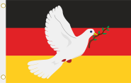 Fahne Deutschland mit Friedenstaube 90 x 150 cm 