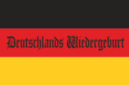 Flagge Deutschland Wiedergeburt Hambacher Fest 