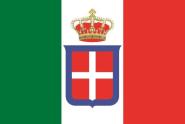 Aufkleber Dienstflagge Königreich Italien 