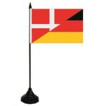 Tischflagge Dänemark - Deutschland 10 x 15 cm 