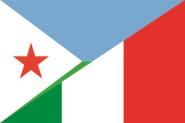Flagge Dschibouti - Italien 