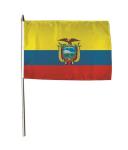 Stockflagge Ecuador 30 x 45 cm 
