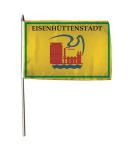 Stockflagge Eisenhüttenstadt 30 x 45 cm 