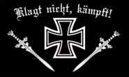 Fahne Eisernes Kreuz - Klagt nicht kämpft 90 x 150 cm 