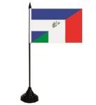 Tischflagge El Salvador-Italien 10 x 15 cm 