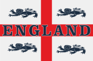 Flagge England 4 Löwen 