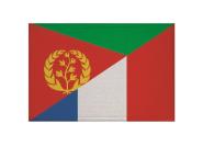 Aufnäher Eritrea-Frankreich Patch 9 x 6 cm 