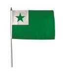 Stockflagge Esperanto 30 x 45 cm 