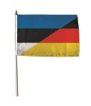 Stockflagge Estland-Deutschland 30 x 45 cm 