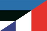 Flagge Estland - Frankreich 