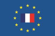 Flagge Europa mit Frankreich 