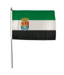 Stockflagge Extremadura 30 x 45 cm 