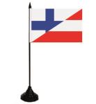 Tischflagge  Finnland-Österreich 10 x 15 cm 