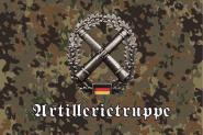 Aufkleber Flecktarn Bundeswehr Artillerietruppe 
