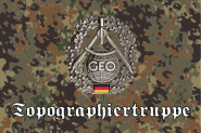 Aufkleber Flecktarn Bundeswehr Topographiertruppe 