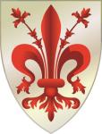 Aufkleber Florenz Wappen 