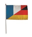 Stockflagge Frankreich-Deutschland 30 x 45 cm 