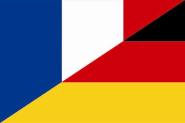 Fahne Frankreich - Deutschland Freundschaftsflagge 90 x 150 cm 