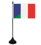 Tischflagge Frankreich-Italien 10 x 15 cm 