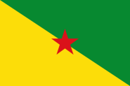 Fahne Französisch Guyana offiziell 90 x 150 cm 