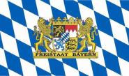 Aufkleber Freistaat Bayern 8 x 5 cm