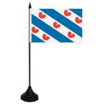 Tischflagge Niederländisch Friesland 10 x 15 cm 