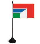 Tischflagge Gambia-Italien 10 x 15 cm 