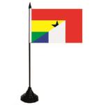 Tischflagge Ghana-Frankreich 10 x 15 cm 