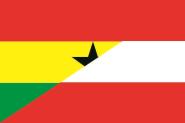 Flagge Ghana-Österreich 