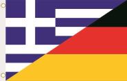 Fahne Griechenland-Deutschland 90 x 150 cm 