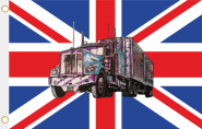 Fahne Grossbritannien mit Truck 90 x 150 cm 