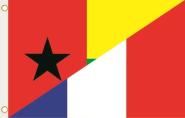 Fahne Guinea-Bissau-Frankreich 90 x 150 cm 