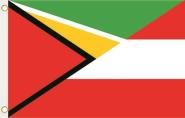 Fahne Guyana-Österreich 90 x 150 cm 