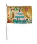 Stockflagge Happy Birthday 18 30 x 45 cm 