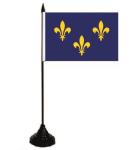 Tischflagge Ille de France Provinz 10 x 15 cm 