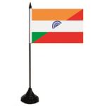 Tischflagge  Indien-Österreich 10x15 cm 
