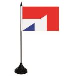 Tischflagge Indonesien-Frankreich 10 x 15 cm 