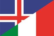 Flagge Island - Italien 