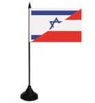 Tischflagge  Israel-Österreich 10x15 cm 