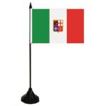 Tischflagge Italien mit Wappen 10 x 15 cm 