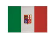 Aufnäher Patch Italien mit Wappen 9 x 6 cm 
