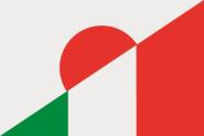 Flagge Japan - Italien 
