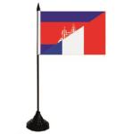 Tischflagge Kambodscha-Frankreich 10 x 15 cm 