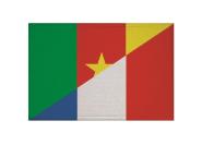 Aufnäher Kamerun-Frankreich Patch 9 x 6 cm 